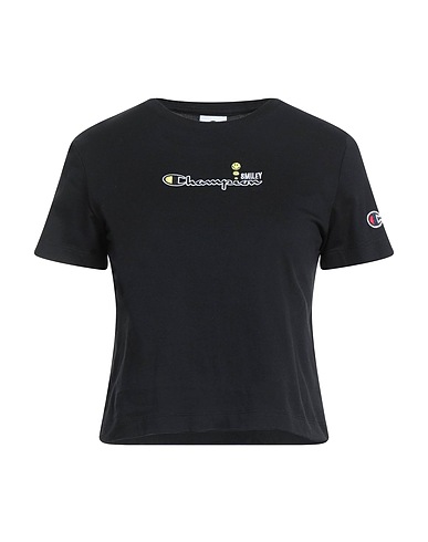 CHAMPION T-shirt Black 100% Cotton