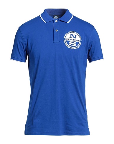 NORTH SAILS Polo shirt Blue 96% Cotton, 4% Elastane