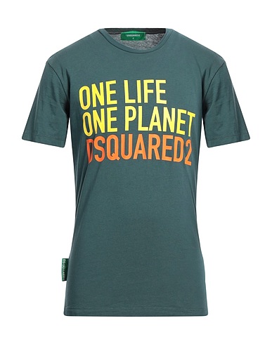 DSQUARED2 T-shirt Verde petrolio 100% Cotone