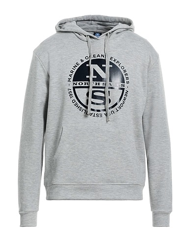 NORTH SAILS Hooded sweatshirt Grey 80% Cotton, 20% Polyester