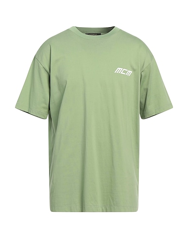 MCM T-shirt Verde salvia 100% Cotone