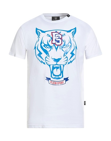 PLEIN SPORT T-Shirt Weiß 95% Baumwolle, 5% Elastan
