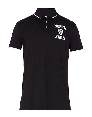 NORTH SAILS Polo shirt Black 60% Cotton, 40% Polyester