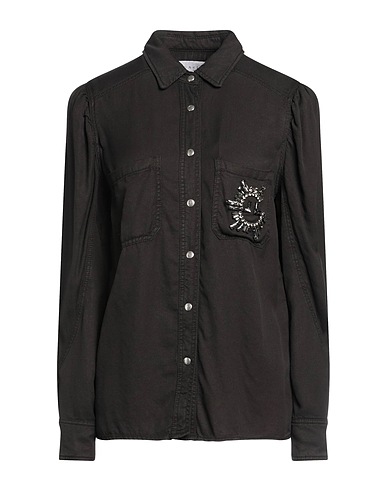 GAëLLE Paris Camicia di jeans Nero 100% Lyocell