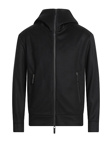 UNGARO Hoodie Schwarz 65% Wolle, 20% Polyamid, 10% Schurwolle, 5% Andere Fasern
