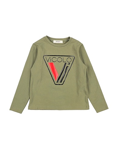 VICOLO T-Shirt Militärgrün 90% Baumwolle, 10% Elastan