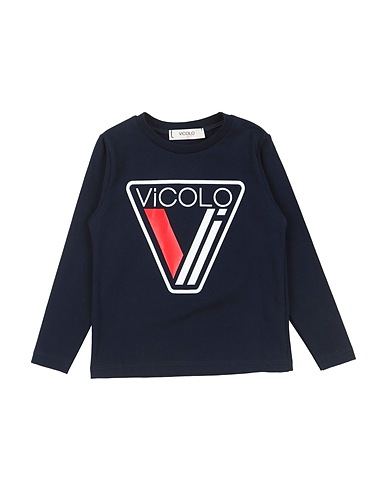 VICOLO T-shirt Midnight blue 90% Cotton, 10% Elastane