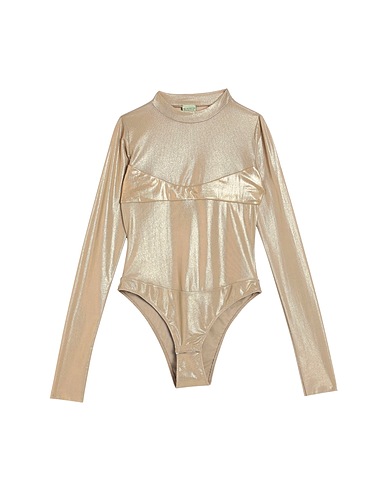NOT AFTER TEN TOPS & TEES Gold 92% Polyamide, 8% Elastane