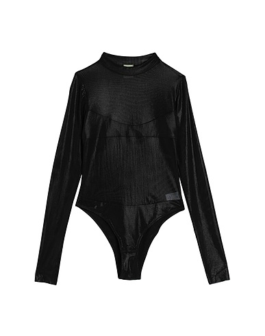 NOT AFTER TEN TOPS & TEES Black 92% Polyamide, 8% Elastane