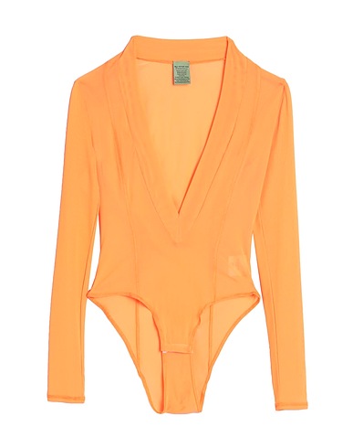NOT AFTER TEN TOPWEAR Orange 92% Polyamide, 8% Elastane