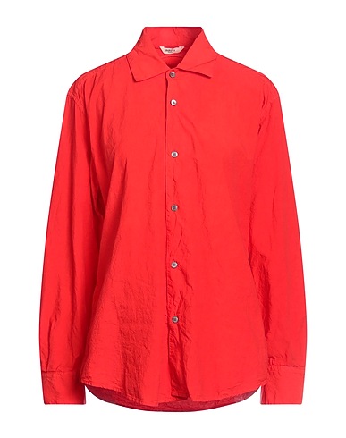 BARENA Solid color shirts & blouses Red 100% Cotton