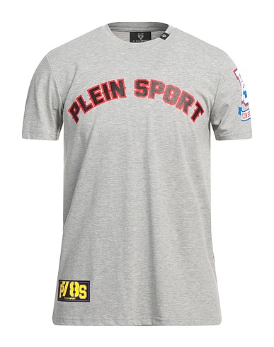 PLEIN SPORT T-Shirt Grau 95% Baumwolle, 5% Elastan