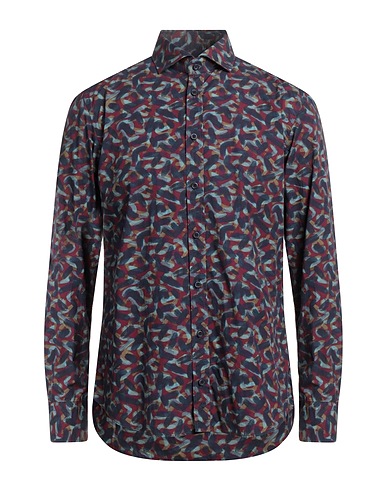 BASTONCINO Patterned shirt Navy 100% Cotton