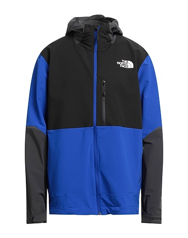 THE NORTH FACE Hooded track jacket  Bright blue 91% Polyester, 9% Elastane