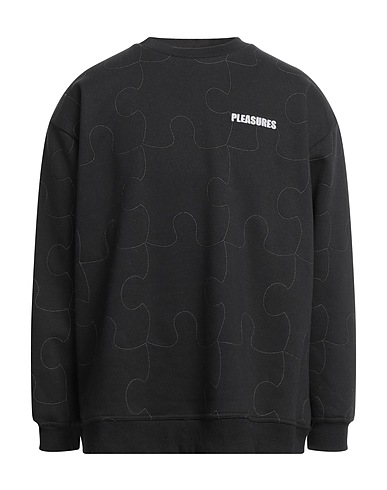 PLEASURES Sweatshirt Black 65% Cotton, 35% Polyester
