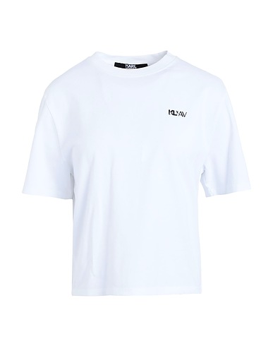 KARL LAGERFELD x AMBER VALLETTA T-shirt KLXAV FAN T-SHIRT
 Bianco 100% Cotone organico