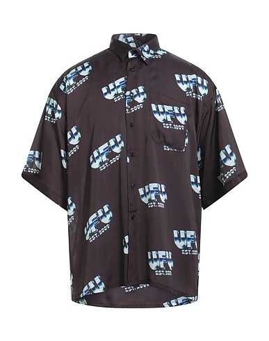 USED FUTURE Patterned shirt Black 100% Polyester