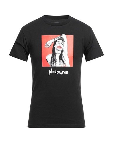 PLEASURES T-shirt Nero 100% Cotone