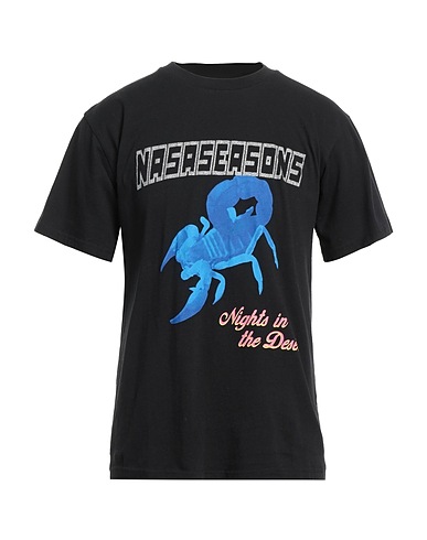 NASASEASONS™ T-shirt Nero 100% Cotone