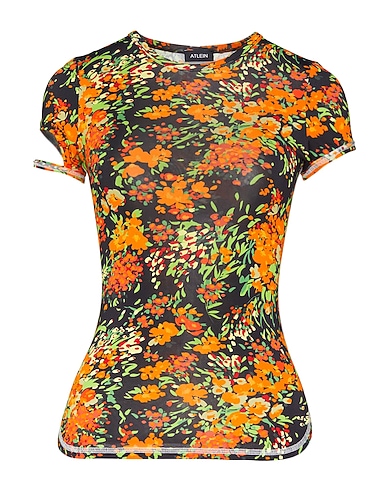 ATLEIN T-shirt Black 90% Viscose, 10% Elastane