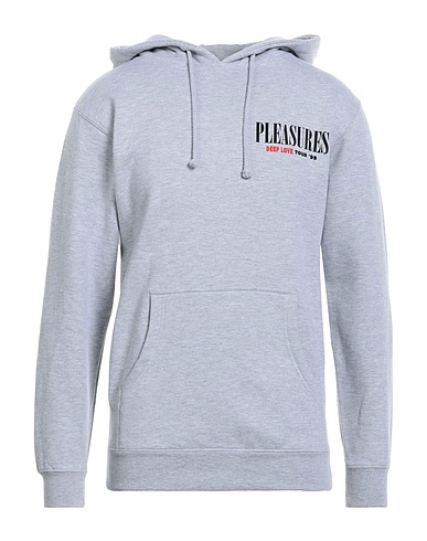 PLEASURES Hooded track jacket  Grey 70% Cotton, 30% Polyester