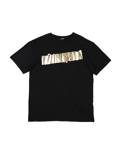 BALMAIN T-shirt Nero 100% Cotone