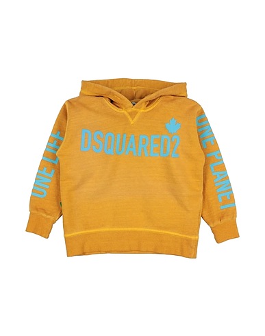 DSQUARED2 Felpa Senape 100% Cotone