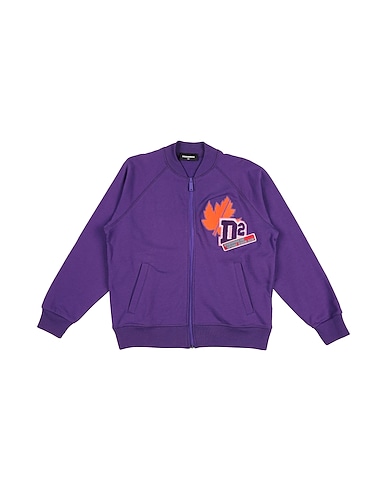 DSQUARED2 Felpa Viola 100% Cotone, Poliestere