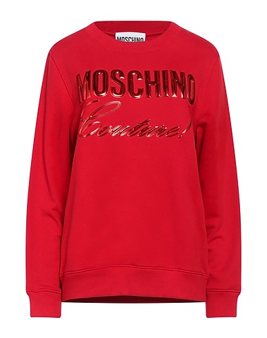 MOSCHINO Felpa COUTURE Rosso 100% Cotone