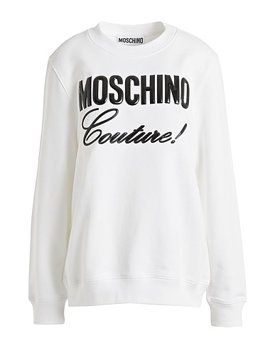 MOSCHINO Sweatshirt COUTURE White 100% Cotton