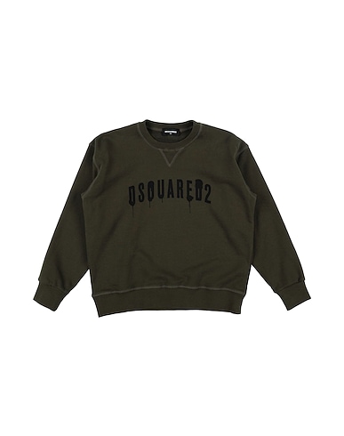 DSQUARED2 Sweatshirt Military green 100% Cotton