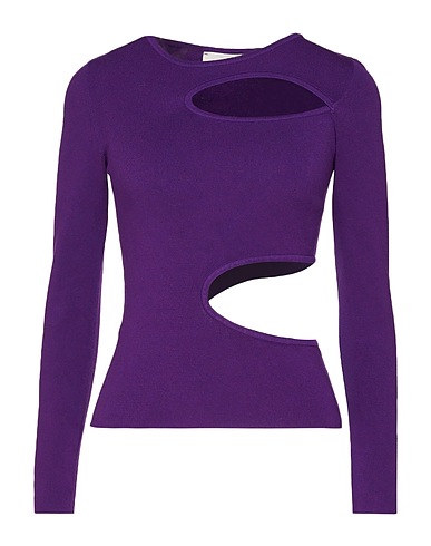 VICOLO Top Elegante Viola scuro 70% Viscosa, 30% Poliestere