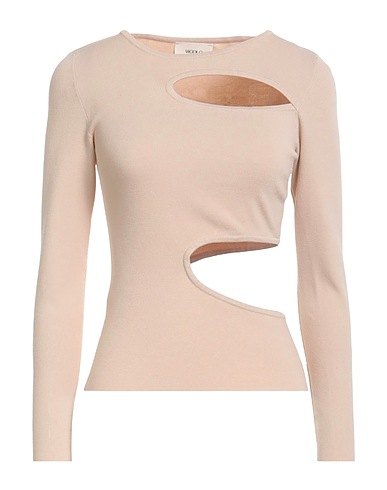 VICOLO Top Elegante Beige 70% Viscosa, 30% Poliestere