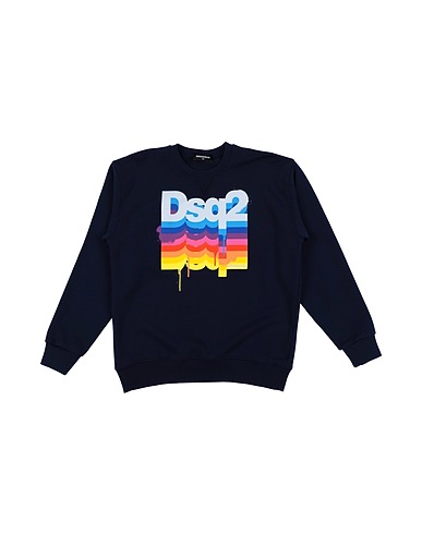DSQUARED2 Sweatshirt Midnight blue 100% Cotton