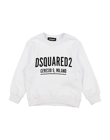 DSQUARED2 Sweatshirt Weiß 100% Baumwolle, Elastan