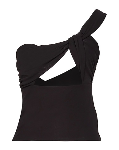 GAUGE81 One-shoulder top Black 100% Viscose