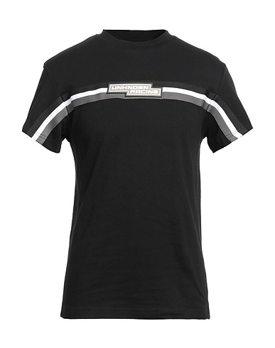 UNKNOWN T-shirt Nero 100% Cotone, Poliestere