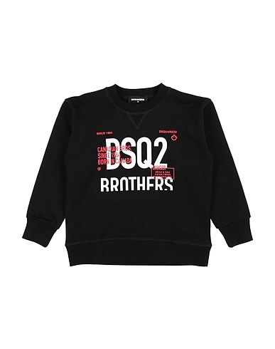 DSQUARED2 Felpa Nero 100% Cotone