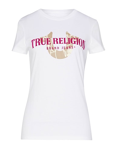 TRUE RELIGION T-shirt Off white 100% Cotton