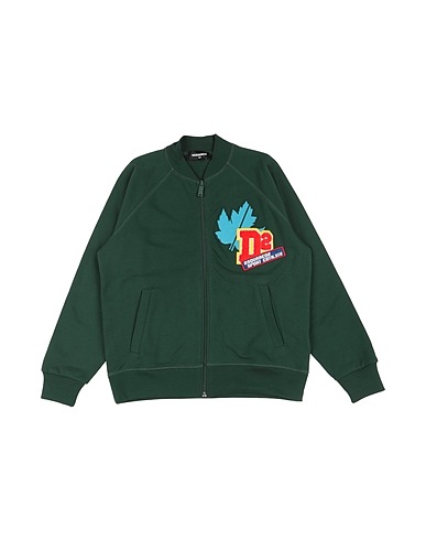 DSQUARED2 Sweatshirt Dark green 100% Cotton