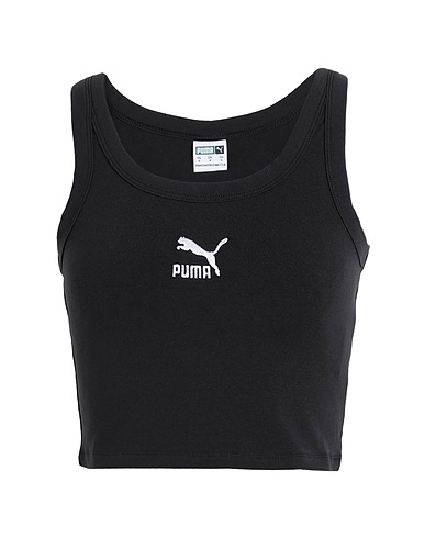 PUMA Crop top CLASSICS Crop Top
 Black 95% Cotton, 5% Elastane