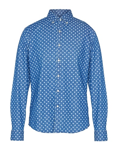 MICHAEL KORS MENS Jeanshemd Blau 98% Baumwolle, 2% Elastan