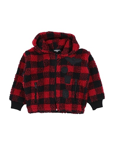 DSQUARED2 Teddy Coat Red 100% Polyester, Cotton