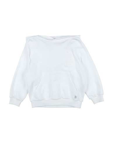 GCDS MINI Hooded sweatshirt White 100% Cotton, Elastane