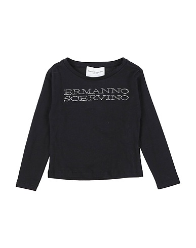 ERMANNO SCERVINO JUNIOR T-shirt Nero 100% Cotone