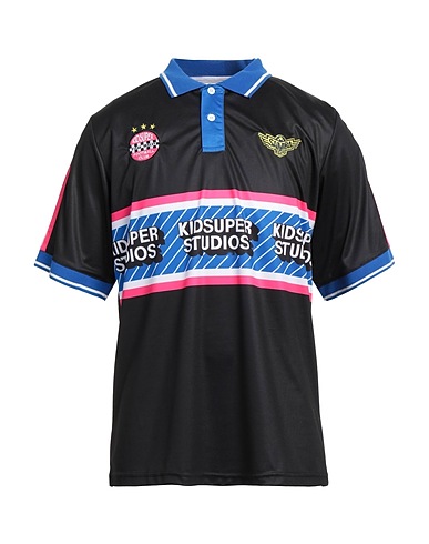KIDSUPER STUDIOS Polo shirt Black 100% Polyester