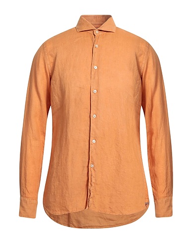 XACUS Einfarbiges Hemd Mandarine 100% Leinen