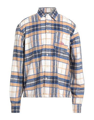 IUTER Kariertes Hemd Beige 45% Acryl, 30% Polyester, 20% Wolle, 5% Andere Fasern