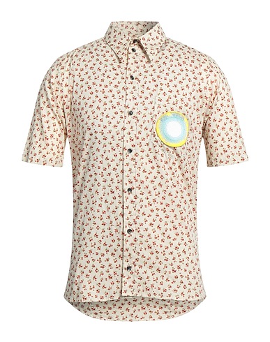 PASSARELLA DEATH SQUAD Camicia fantasia Beige 100% Cotone