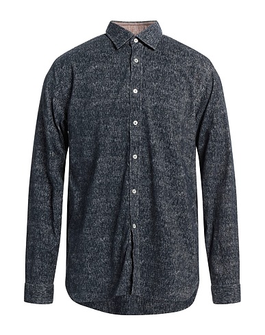 XACUS Camicia fantasia Blu notte 100% Cotone